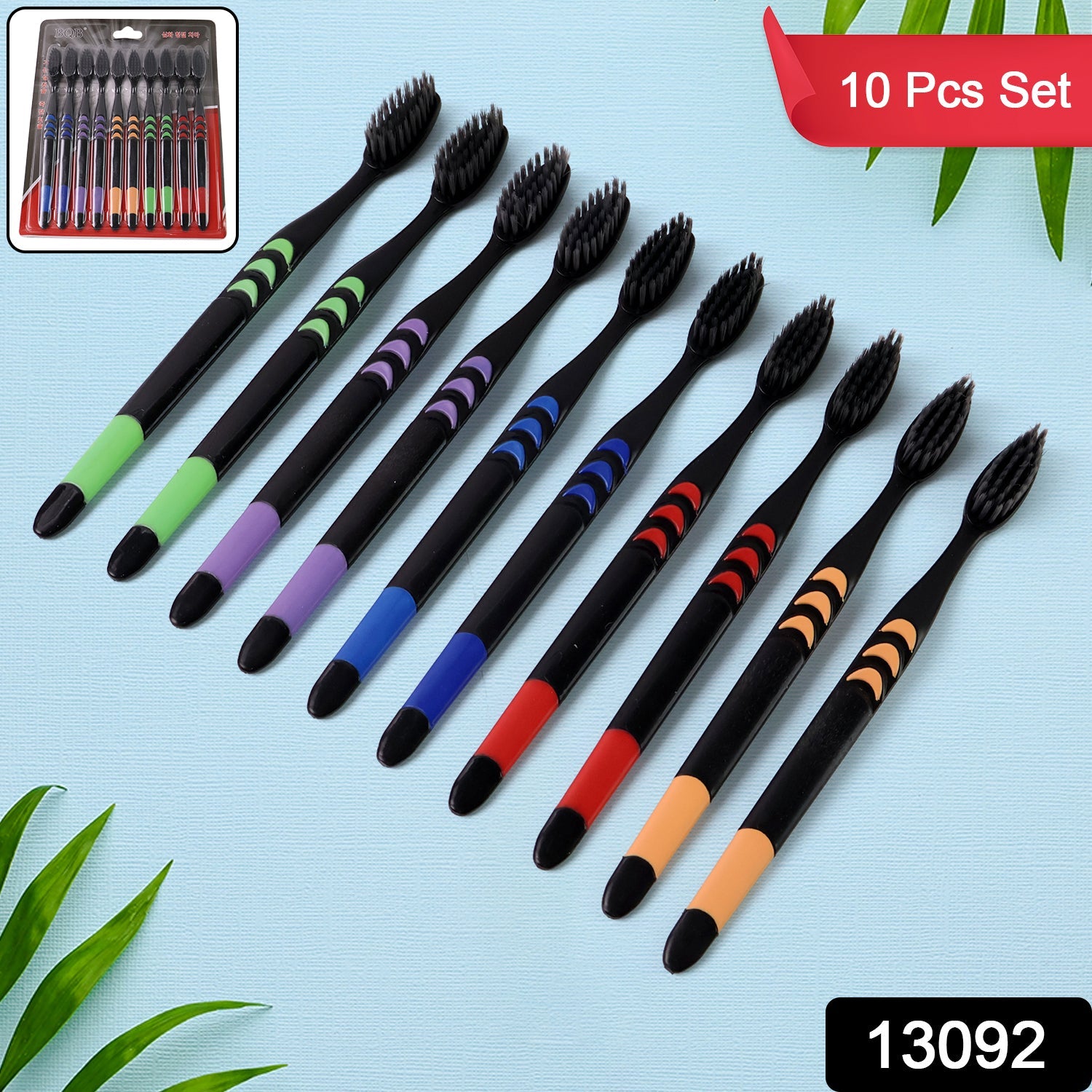 Soft Toothbrush With Plastic Round Box for Men and Women, Kids, Adults Plastic Toothbrush (10 pcs Set) Soft Toothbrush With Plastic Round Box for Men and Women, Kids, Adults Plastic Toothbrush (10 pcs Set)